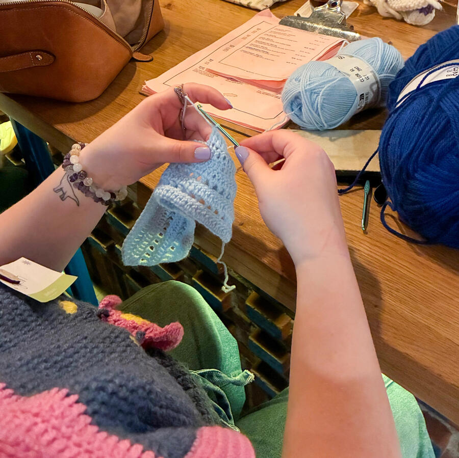 Crochet meetup at Rabauw Crochet meetup at Rabauw