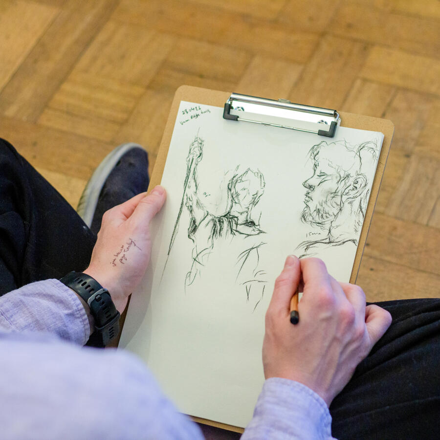 Live model drawing Live model drawing